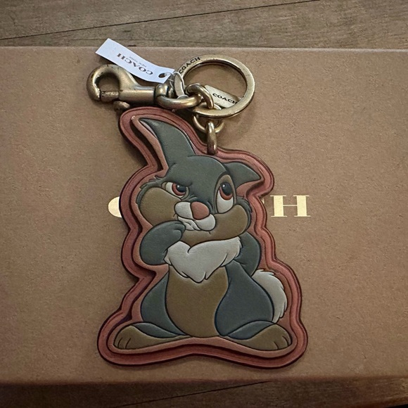 SUPER RARE Disney X Coach Thumper Keychain Fob Bag Charm - Picture 3 of 8